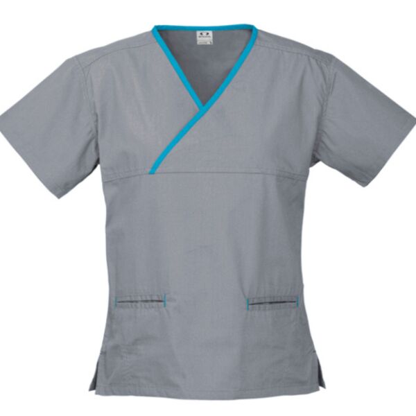 Contrast Crossover Scrub Top Thumbnail