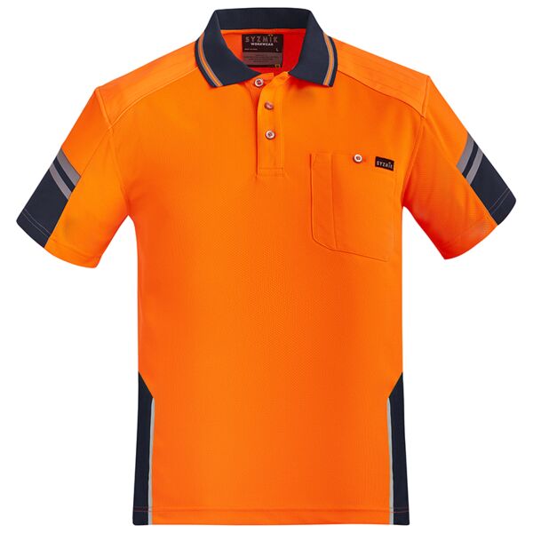 Mens Reinforced Hi Vis Squad S/S Polo Thumbnail
