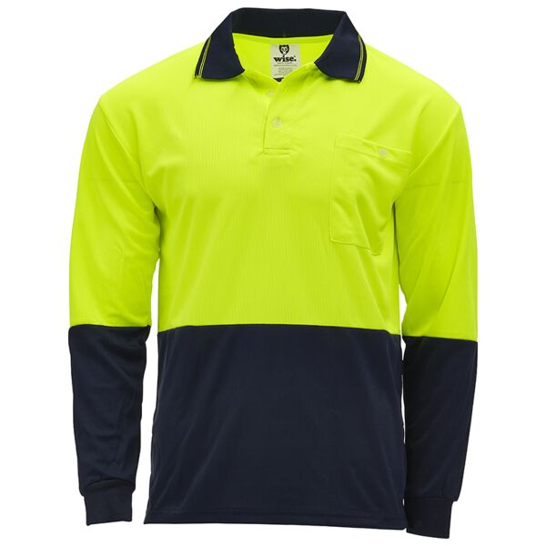Unisex Hi Vis Polo - Long Sleeve Thumbnail
