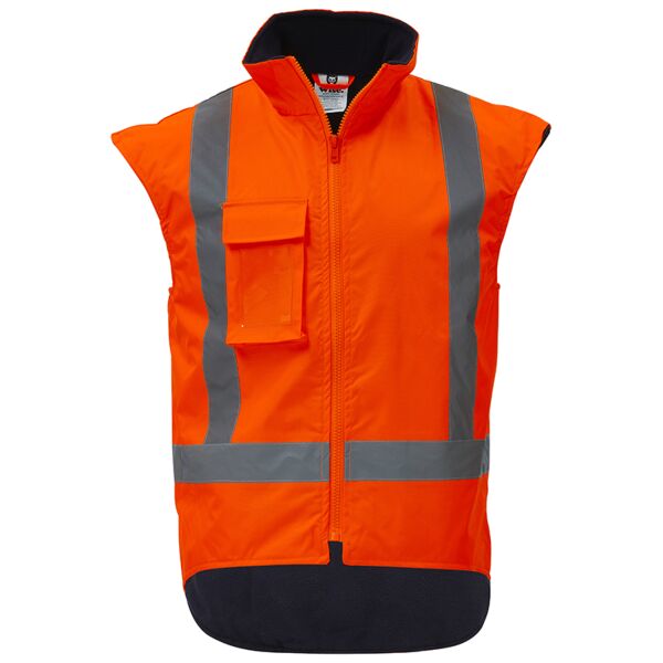 Wise Hi Vis Day/Night Fleece Lined Vest Thumbnail